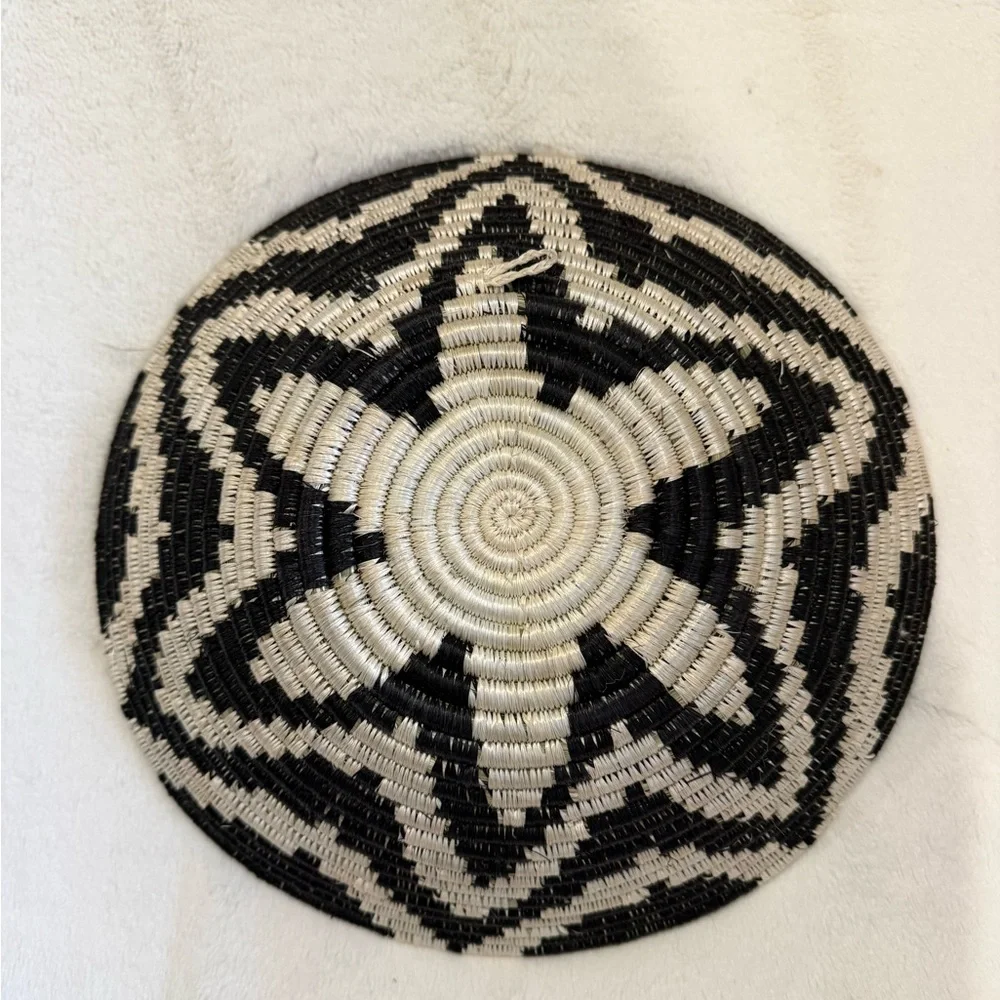 African Woven Basket - Picture 2 of 2